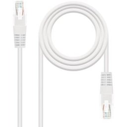 Cabo de Rede RJ45 Cat6 UTP AWG24 Branco (25cm) - Nanocable