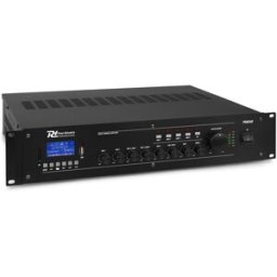 Amplificador 240W RMS (100V) 6 Canais 4 Zonas c/ MP3/USB/BLUETOOTH (PRM240) - POWER DYNAMICS