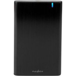 Caixa Externa USB 3.1 p/ Disco 2.5" HDD/SSD SATA (Preto) - NEDIS