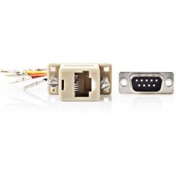 NEDIS Ficha Adaptadora DB9 Macho - RJ45 Femea