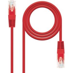 Cabo de Rede RJ45 Cat6 UTP AWG24 Vermelho (30cm) - Nanocable