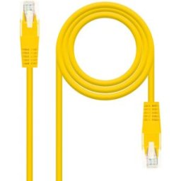 Cabo de Rede RJ45 Cat6 UTP AWG24 Amarelo (30cm) - Nanocable