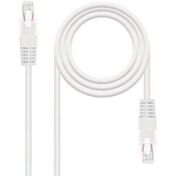 Cabo de Rede RJ45 Cat6 U/UTP Branco (3 mts) - Nanocable