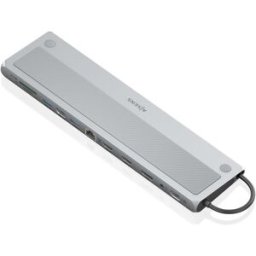 AISENS Hub USB-C "12-EM-1" (2xHDMI+1xDisplayport+1xRJ45+3xUSB-A+1xUSB-C+1xUSB-C PD+1xSD+1xMicro SD+1xAudio)