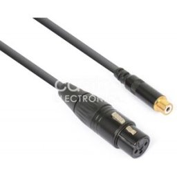 Cabo Adaptador Canon Femea - RCA Femea (15cm) - POWER DYNAMICS CONNEX