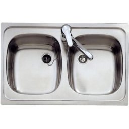 Lava Loiça Duplo de Encastre E/800.440 2C (Inox) - TEKA