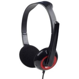 Auscultadores c/ Fios MHS-002 (Preto-Vermelho) - GEMBIRD