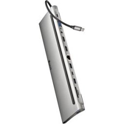 Hub USB-C "12-EM-1" (2x HDMI / 2x USB-A / USB-C / RJ45 / VGA / DisplayPort / Jack / SD / TF) - NGS
