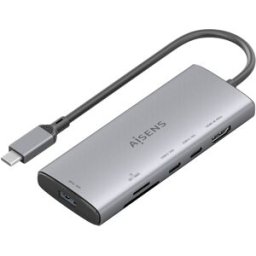 Hub USB-C "6-EM-1" (USB-A / HDMI / 2x USB-C / MicroSD / SD) - AISENS