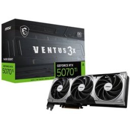 Placa Gráfica NVIDIA GeForce RTX 5070 Ti "Blackwell" Ventus 3X OC 16G GDDR7 DLSS4 - MSI