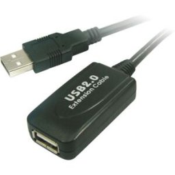 Cabo Extensão Amplificado USB A Macho - USB A Fêmea (5 mts) - Nanocable