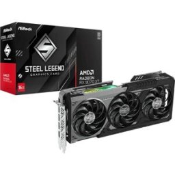 Placa Gráfica AMD Radeon RX 9070 XT "RDNA 4" Steel Legend Dark 16GB GDDR6 - ASROCK