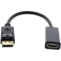 WELL Conversor DisplayPort Macho -> HDMI Femea (20cm)