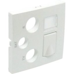 Centro p/ Tomada Mista R+TV+SAT+RJ45(+FO) Branco Série LOGUS90 - EFAPEL