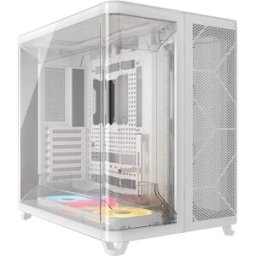 Caixa Extended-ATX AIR 5400 LX-R ARGB Tempered Glass (Branco) - CORSAIR