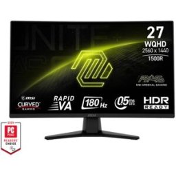 Monitor Curvo MAG 274CQF VA 27" QHD 16:9 180Hz VESA Adaptive Sync - MSI