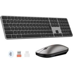 Teclado + Rato iKey K230 Wireless/Bluetooh PT (Cinzento) - MEETION