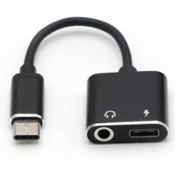 Canon Cabo Adaptador USB C Macho -> Jack 3,5mm Femea + USB C Fêmea