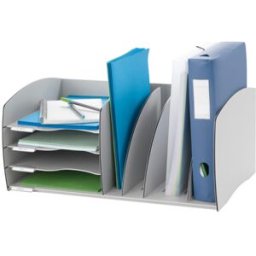 Organizador de Armario Paperflow Cinza Composto Por Espaco de Arquivo 245x593x340 mm