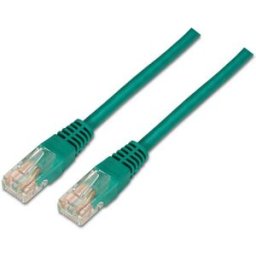 Cabo de Rede RJ45 Cat6 U/UTP Verde (2 mts) - AISENS