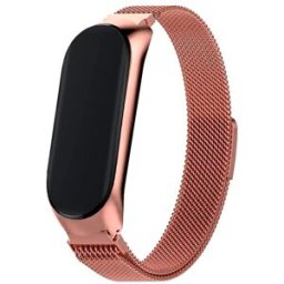 Correia Xiaomi Mi Band 5 / Mi Band 6 / Amazfit Band 5 Metal (Rosa Gold) - COOL