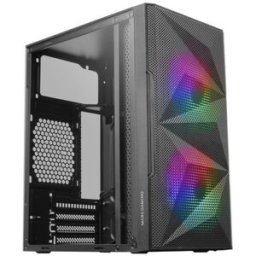MARS-GAMING Caixa Micro-ATX MCME Vidro Temperado (Preto) - MARS GAMING