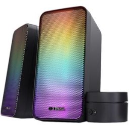 Conjunto de Colunas 2.0 RGB GXT 611 Wezz (Preto) - TRUST