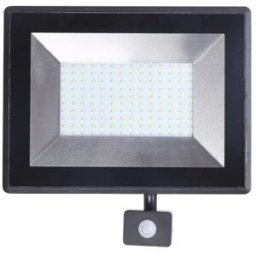 Projector LED IP65 220V Branco F. 6000K 100W 10950Lm c/ Sensor