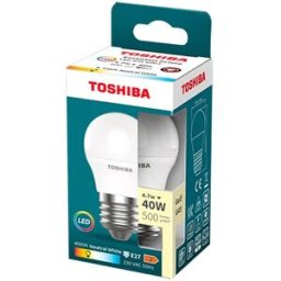 Lâmpada LED Essential Prime G45 E27 4,7W 4000K 500Lm - TOSHIBA