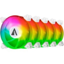 Pack 5x Ventoinhas Arc Light ARGB 120mm (Branco) - ABYSM