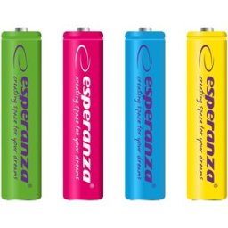 Blister 4x Pilhas Recarregáveis Ni-MH AAA 1000mAh - ESPERANZA