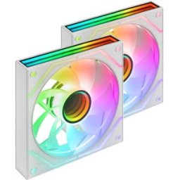 Pack 2x Ventoinhas MF3DPROX2RW 120mm (Branco) - MARS-GAMING
