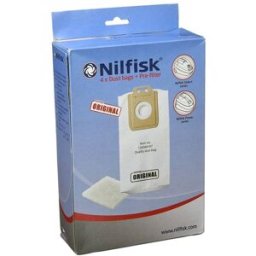 Pack 4x Sacos 107407639 p/ Aspirador - NILFISK