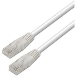 Cabo de Rede RJ45 Cat5e UTP Branco (1 metro) - AISENS