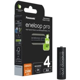 Blister 4 Pilhas Recarreg. AA 1,2V 2500mAh eneloop Pro - PANASONIC