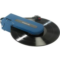 Gira Discos Portátil 33/45 RPM USB 1x 0,5W (Azul) - RICATECH