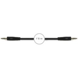 Cabo Áudio Jack 3,5mm Macho - Jack 3,5mm Macho (1,8 mts) - FONESTAR