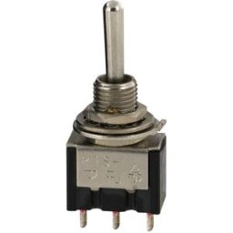 Interruptor Mini Alavanca (ON)-OFF-(ON) 3A 250V - Pressão