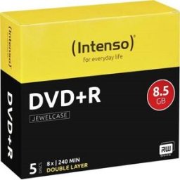 Pack 5x DVD+R Double Layer 8.5GB - INTENSO