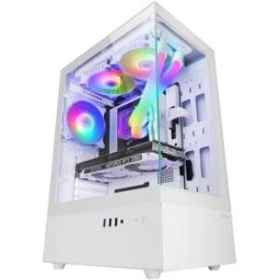 MARS-GAMING Caixa ATX MC-XO Gaming FRGB Vidro Temperado (Branco) - MARS GAMING
