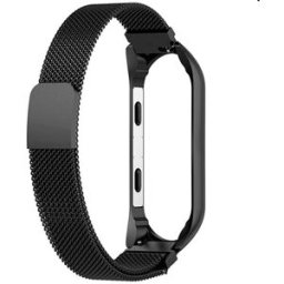 Correia p/ Xiaomi Smart Band 8 Metal (Preto) - COOL