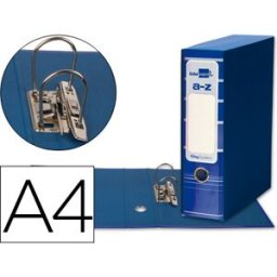 LIDERPAPEL Pasta de Arquivo Filing System Cartão Forrado A4 c/ Caixa, Azul