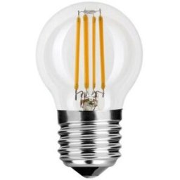 Lâmpada LED E27 G45 "Filamento" 4,5W Branco Q. 2700K 470Lm - TOSHIBA