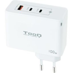 Carregador Universal 2x USB-C/PD + 1x USB-A/QC 100W (Branco) - TOOQ