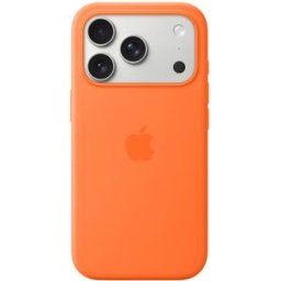 Capa Silicone iPhone 17 Pro c/ MagSafe (Laranja) - APPLE