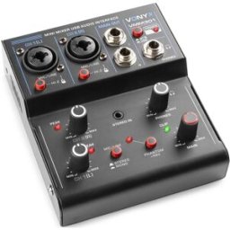 Mesa de Mistura 3 Canais com USB Audio (VMM301) - VONYX