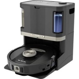 Aspirador Robot PowerDetect NeverTouch Pro "2-EM-1" 0,3L + Estação Base (Preto/Cor da Pedra) - SHARK
