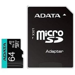 Cartão de Memória MicroSDXC 64GB (Classe 10) - ADATA