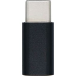 Adaptador Micro USB B Fêmea - USB C Macho (Preto) - AISENS