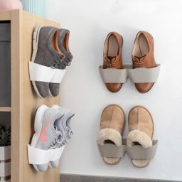 Organizador p/ Arrumação de Calçado c/ Adesivo (4 Pares) - INNOVAGOODS